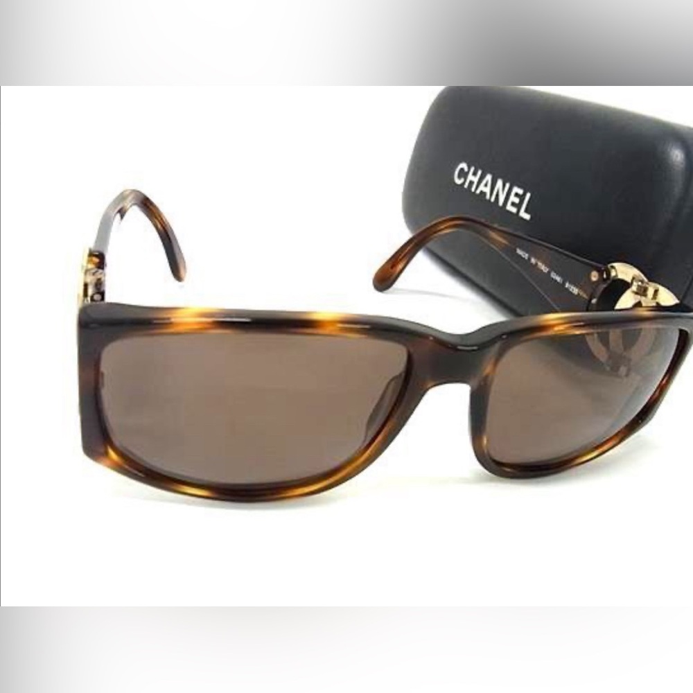 SOLD CHANEL Coco Mark Tortoise Shell Sunglasses